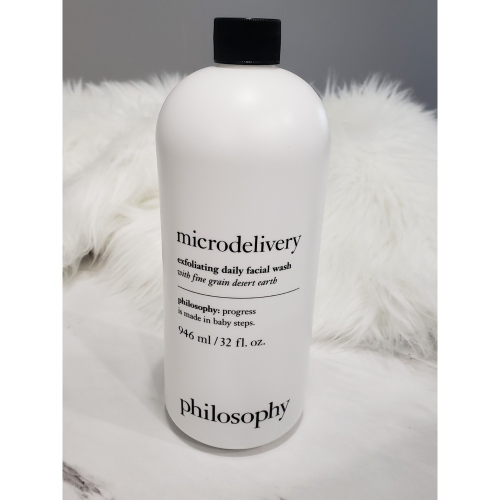 NEW Philosophy Microdelivery Facial Wash Exfoliating Cleanser 32 oz NEW